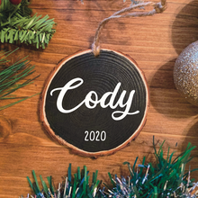 Load image into Gallery viewer, Personalized Name Wood Ornament