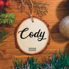 Load image into Gallery viewer, Personalized Name Wood Ornament
