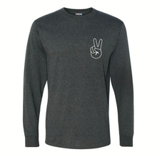 Load image into Gallery viewer, "Peace" Chest Logo Long Sleeve Tee
