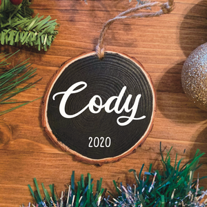 Personalized Name Wood Ornament