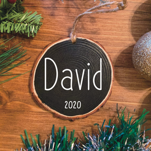 Personalized Name Wood Ornament