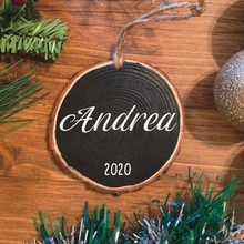 Load image into Gallery viewer, Personalized Name Wood Ornament
