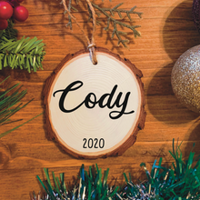 Load image into Gallery viewer, Personalized Name Wood Ornament
