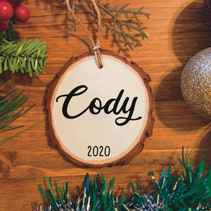 Personalized Name Wood Ornament