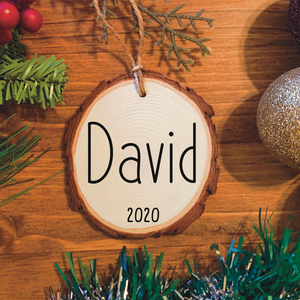 Personalized Name Wood Ornament