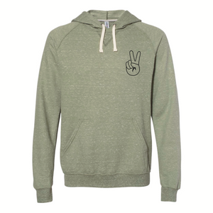 "Peace" Chest Logo Hoodie