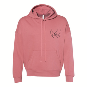 "Holding Hands" Chest Logo Hoodie