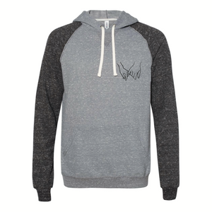 "Holding Hands" Chest Logo Hoodie