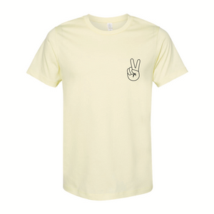 "Peace" Chest Logo Tee