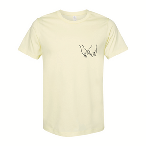 "Holding Hands" Chest Logo Tee