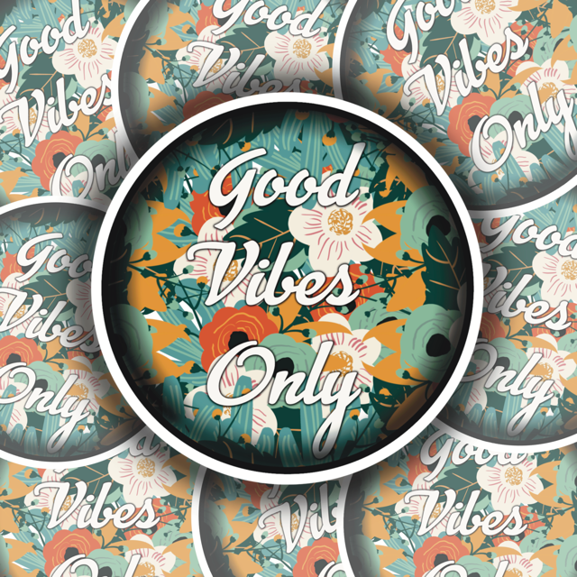 Good Vibes Only Sticker